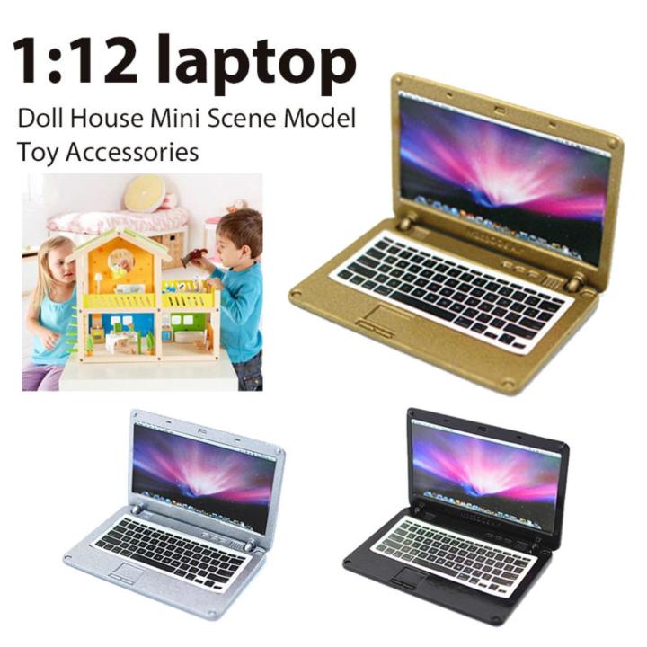 Mini Computer Computer Model Miniature 1/12 Coating Paint Laptop ...