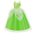 Halloween Halloween Tinkerbell Costume for Girls Flower Fairy Princess Cosplay Outfits Kids Green Gown Children Birthday Tiana DressDolls Accessories. 