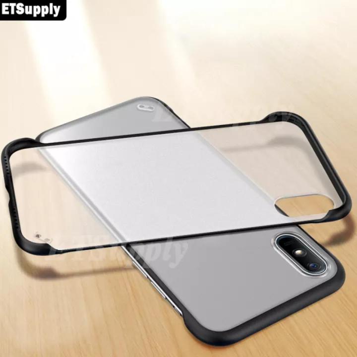 Redmi 9a Translucent (Frameless) Ultra-Thin Anti Fall Hard Case Clear Matte Back Cover