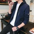 Young Fashion Jacket Men Hooded Casual Jacket Spring Autumn Men Outwear Zipper cket Slim Fit Men's Clothing Brand. 