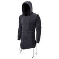 Assassin Creed Hoodies Men Fashion Hooded Loose Coat Zipper Hoodies with Side Lashing Crossed Plus Size Sweatshirt Men.
