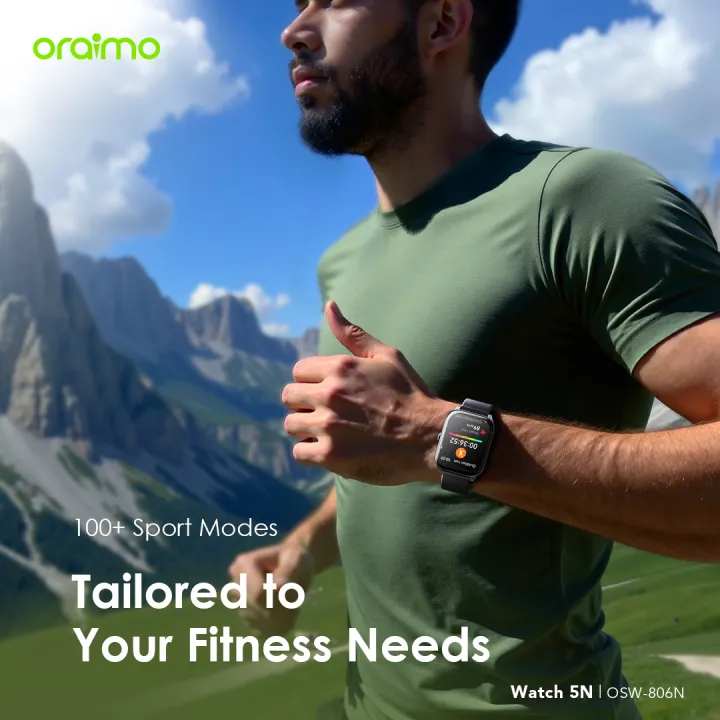 Oraimo%20Smart%20Watch%205N%202.01''%20TFT%20IP68%20%20(OSW-806N)%20-%20Light%20Chrome%20-%20Image%204