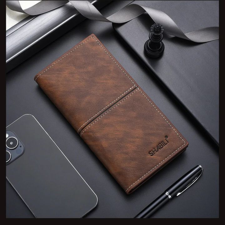 Men%20Long%20Thin%20Slim%20Wallet%20Vintage%20Pu%20Leather%20Male%20Credit%20Card%20Holder%20Brown%20Money%20Purses%20Solid%20Simplicity%20Business%20Wallet%20For%20Man%20-%20Image%204