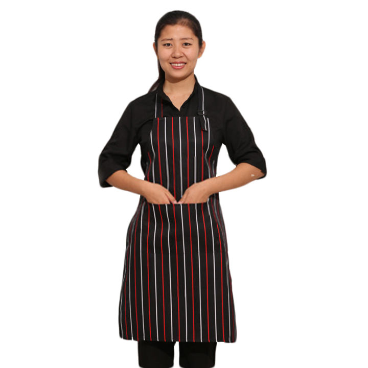 Adjustable Halter Stripe Plaid Pepper Home Kitchen Cooking Baking Barbecue Apron