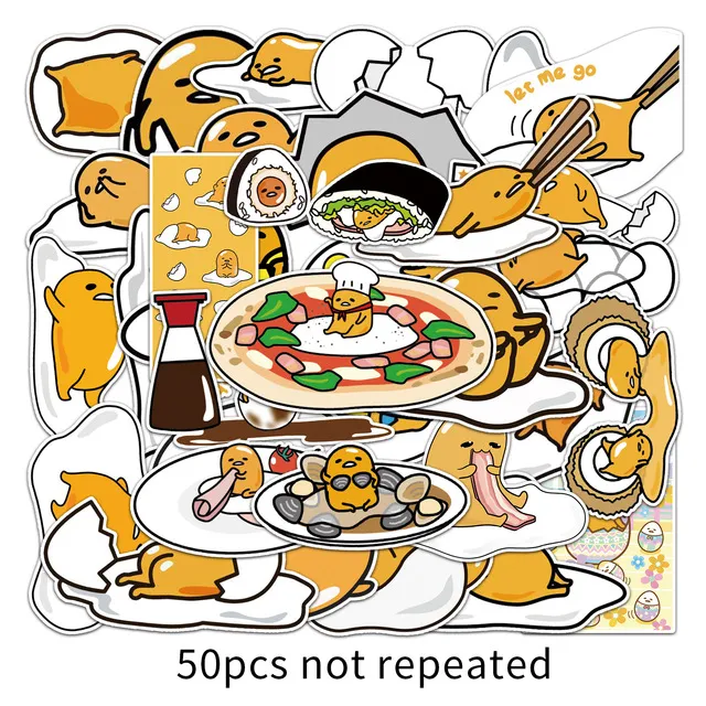 50/60pcs%20Cute%20Kawaii%20Cartoon%20Lazy%20Egg%20Sticker%20-%20Image%204