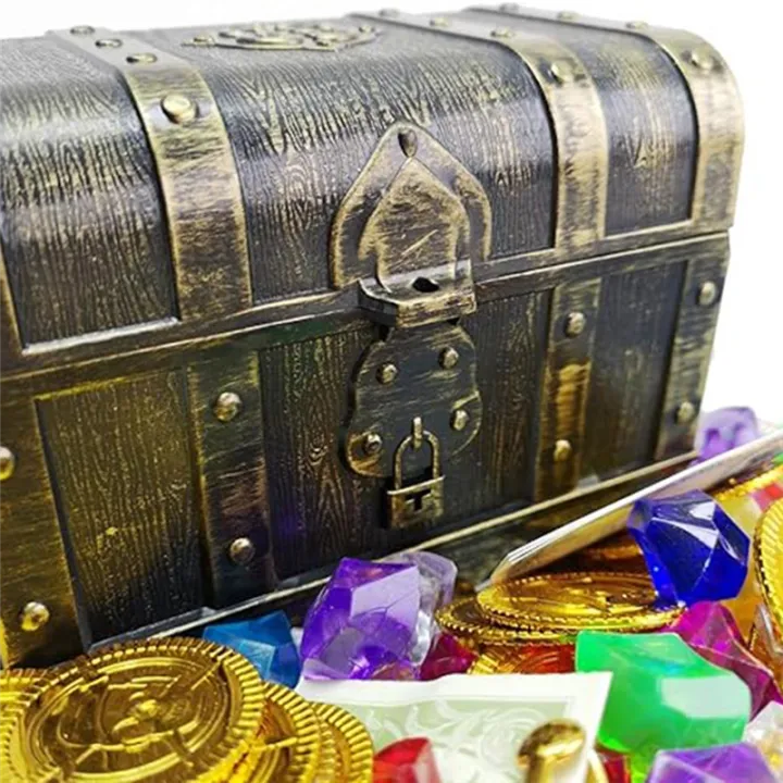 Gold-sprayed%20Hunt%20Pirate%20Hidden%20Box%20Plastic%20Decorative%20-%20Image%206