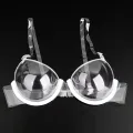 Cup Transparent Clear Push Up Bra Strap Invisible Bras Women Underwire. 