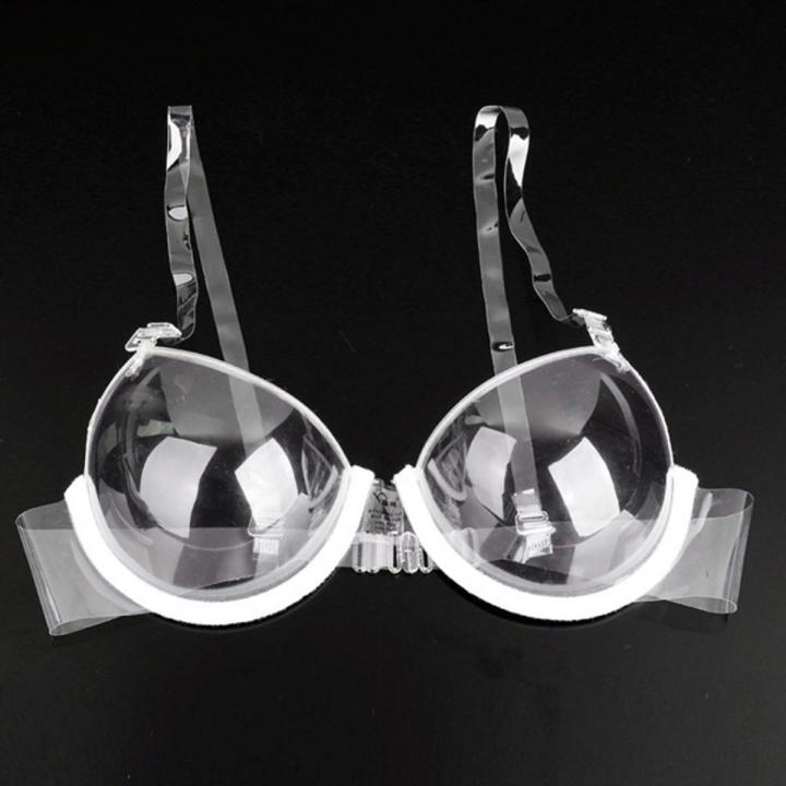 3 4 Cup Transparent Clear Push Up TPU Bra Strap Invisible Bra Women Underwire Plastic Disposable Bra Bralette Daraz .bd