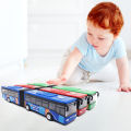 【Toy life hall】Metal Diecast Model Shuttle Bus Cars Toys Kids Back Vehicle. 