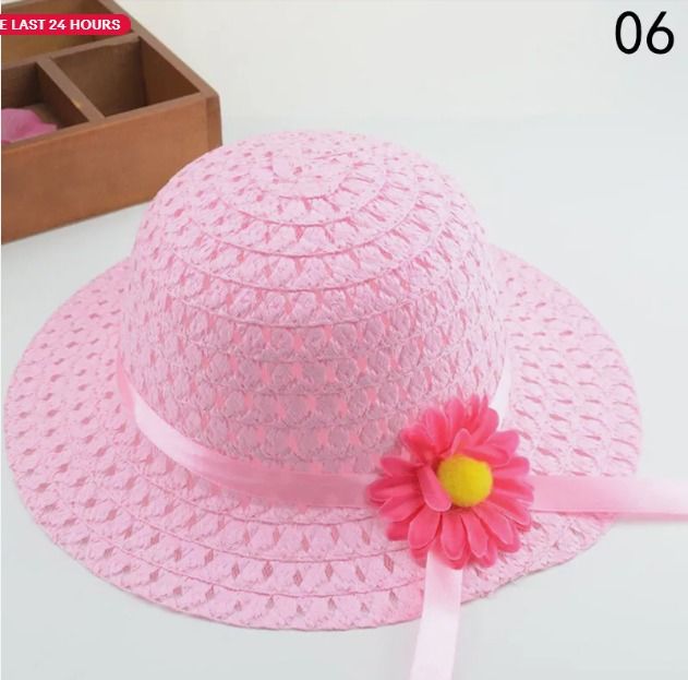 Girls%20Kids%20Straw%20Hat%20%20Cute%20Flower%20Summer%20Beach%20Outdoor%20Sun%20Hat%20-%20Image%207