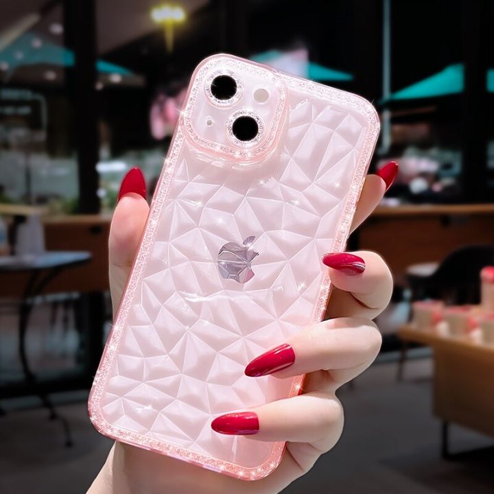 Luxury%20Crystal%20Glitter%20Diamond%20Pattern%20Phone%20Case%20For%20iPhone%2013%2012%2011%2014%20Pro%20Max%20Plus%20X%20XR%20XS%20Max%2011%20Clear%20Shockproof%20Soft%20Cover%20-%20Image%205