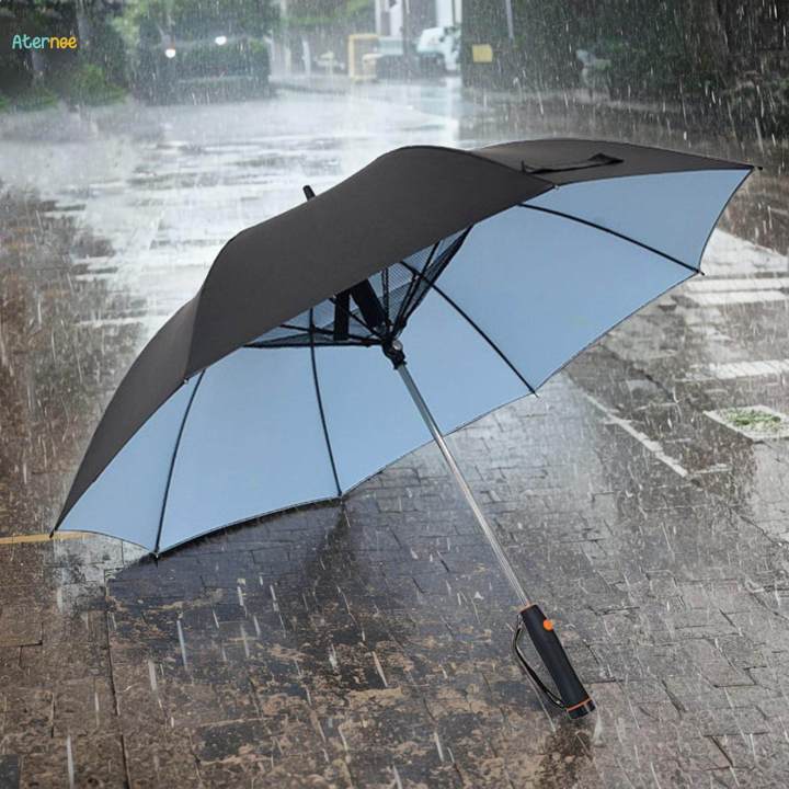 Umbrella with Fan Portable Compact Umbrella for Hiking Camping Outdoor