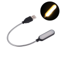 1 Pcs USB LED Reading Lamp (Warm/White) Portable Flexible USB Eye Protection Mini Night Light For Notebook Computer PC Laptops Table Desk Lamp.