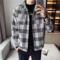Plaid Jacket Men's Autumn Coat High-Grade Casual National Fashion Ruoshuai Spring and Autumn2023New Coat Male. 
