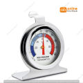 Portable Round Dial Kitchen Stainless Steel Freezer Refrigerator Thermometer. 