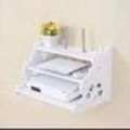 New Wifi Router Stand High Quality Shelf Double Layer Wall Mounted Easy Install Shelf. 