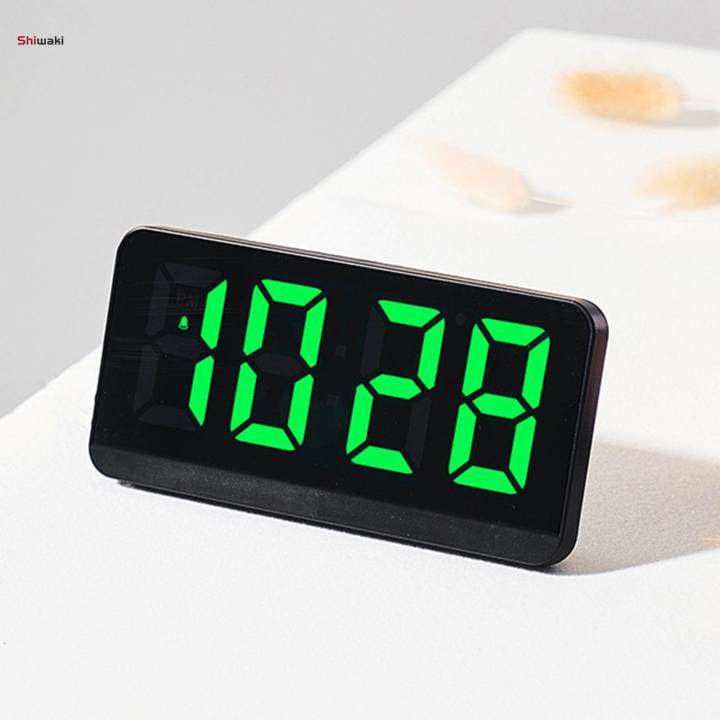 Desk Digital Clock LED Desktop Alarm Clock, Display Dimmer Digital Wall Clock, Electronic Desktop