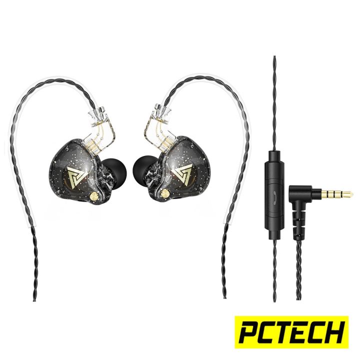 Qkz Ak6 Pro 1dd Dynamic Earphones Hi-Fi Bass Earbuds In Ear Monitor Sport Noise Cancelling