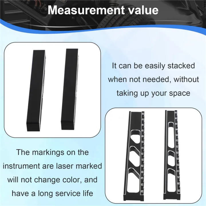 Wheel Base Extendable Ruler Adjustable Ruler Adjusting RC Car Ride Height wheel Rim Camber Tools ...