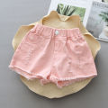 Children Summer Shorts Girls Denim Shorts Fashion Girl Short Blue Jeans Children Pants Girls Shorts Teenage Clothes 8 10 12 14 Y. 