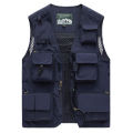 Multi Pockets Summer Mens US Tactical Hiking Fishing Vest Mens Photographer Waistcoat Mesh Cargo Sleeveless Jacket Tool Vest 6XL BunnyGarden. 