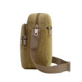 Men's Canvas Large Capacity Shoulder Bag Fashion Korean Version Men's Crossbody Bag Business Crossbody Packing Money Slip Backpack.