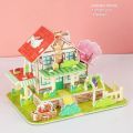 New Paper House Model Puzzle 3D Handmade Puzzle Model Children's Toys Early Education Educational Toy Kids. 