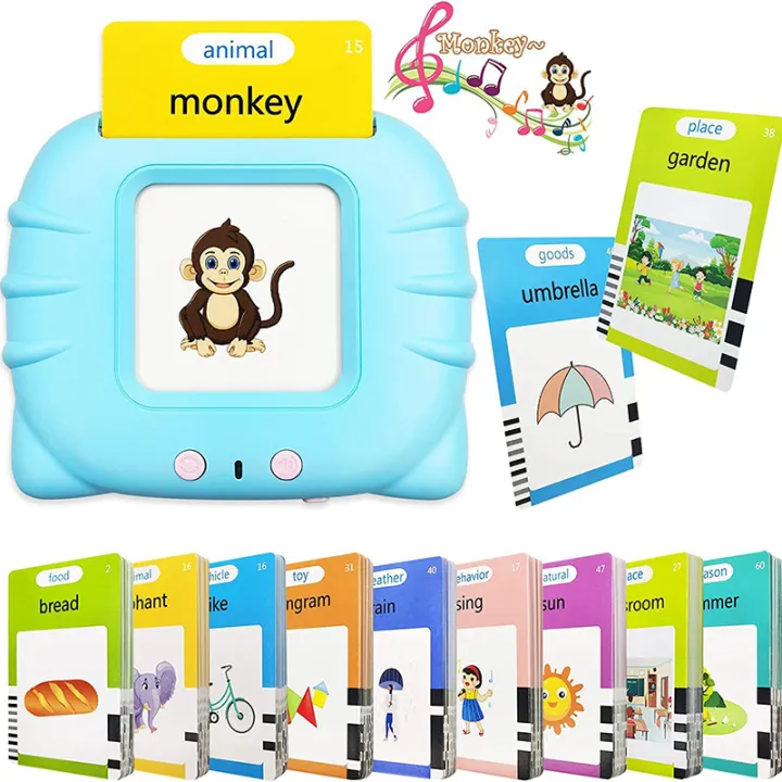 Flash Card Early Education Device Kids Preschool Learning Card Talking ...