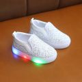 Kids Led Sneakers Lighted Baby Toddler Sneakers Sequin Girl Light Shoes 2020 Autumn Luminous Shoes For Boys 1 2 3 4 5 6 Year Old. 