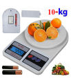 Portable Digital Kitchen Scale for Measuring food or others, Mini Electronic Weight Machine with LCD Display up to 10kg.