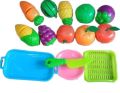 Ten PCS Plastic Food Toy cutting Fruit & Food cutter Set play Kitchen Kits Early Education Toys for Girls And Boys 10 PCS. 