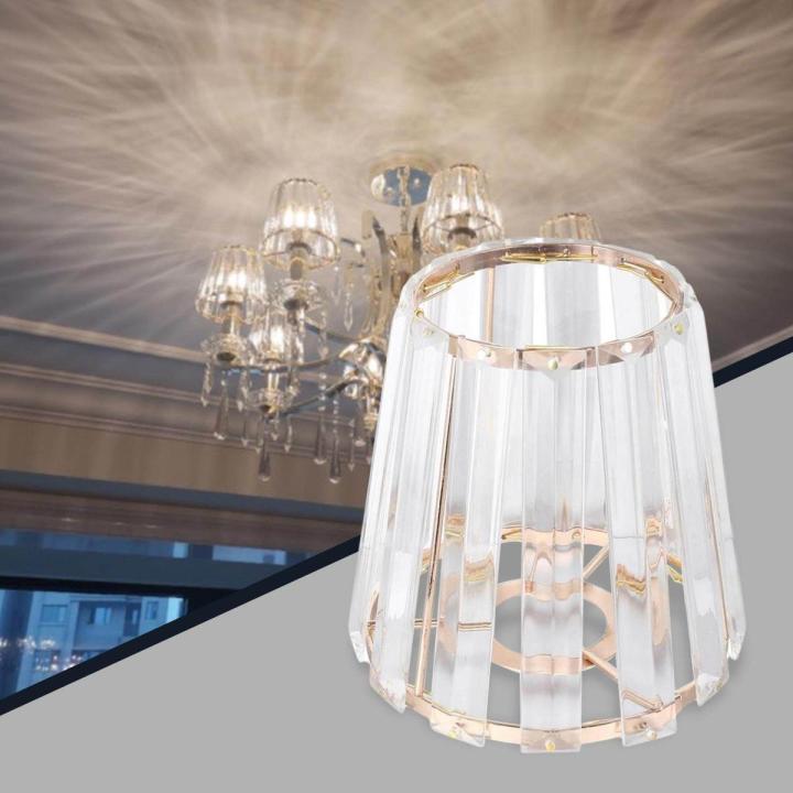 Exquisite Crystal Lampshade Chandelier Ceiling Fixture Lamp Shade Lamp Cover