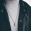 Black Color Chain Locket for Men. 