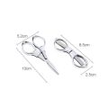 Mini Stainless Steel Folding Scissors Keychain Fishing Scissors DIY Portable Outdoor Travel Camping Pocket Cutter Tool. 