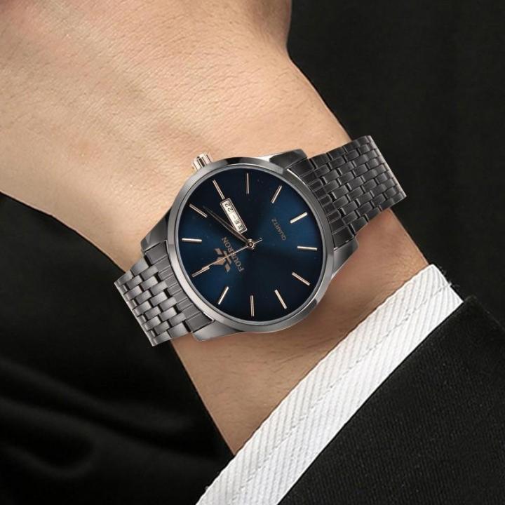 FOURRON%20Men's%20Fashion%20Business%20Watch%20Calendar%20Waterproof%20Stainless%20Steel%20Strap%20Simple%20Thin%20Dial%20Fashion%20Quartz%20Watch%20-%20Image%207