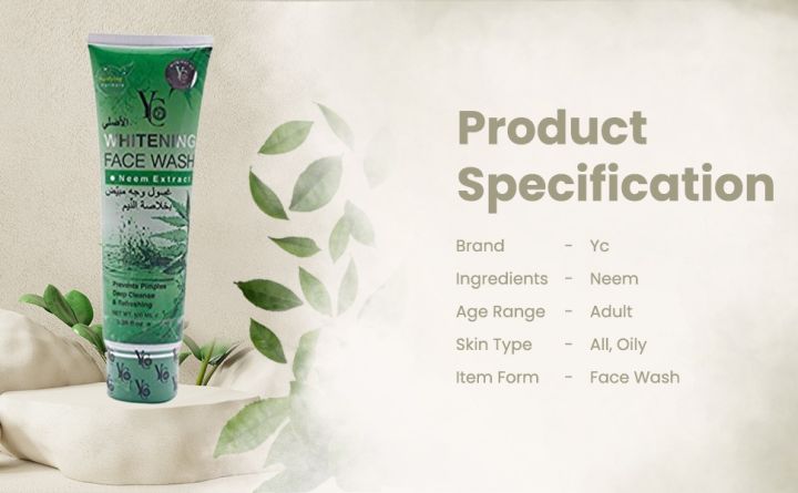 YC%20Whitaning%20Neem%20Extracted%20Face%20Wash-%20100ml%20-%20Image%203