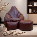 XXL Slim Fit Bean Bag, Leg rest & Cushion - Combo Set - Chocolate Color. 