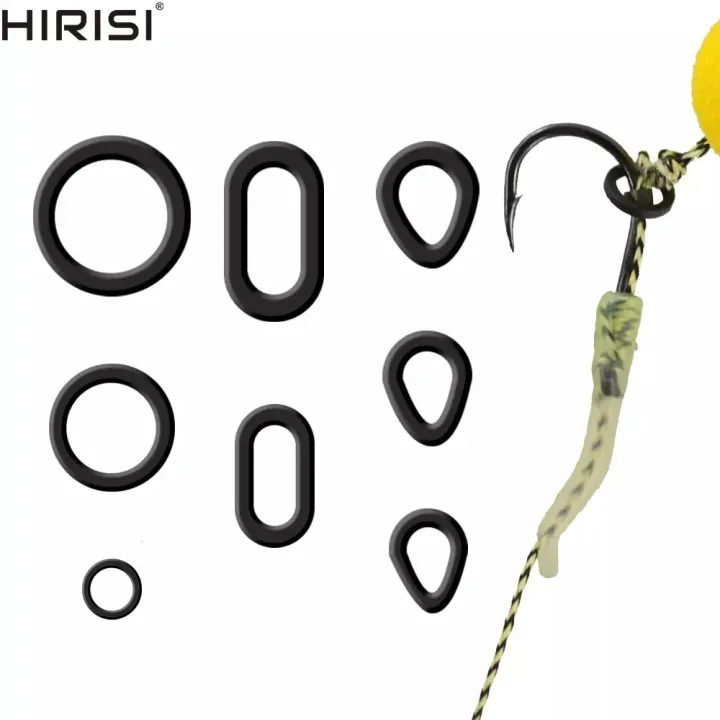 Bait Ring Ribbon Rig 60pcs Carp Fishing Boilie Bait Rings for Hair Rigs Pop Ups Boilies ...