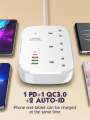 LDNIO SCW3451 WiFi Smart Power Strip 3 Socket 4 USB 2500W - White. 