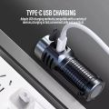 Powerful Mini EDC LED Flashlight USB-C Rechargeable Keychain Work Light Strong Magnet Waterproof Torch Outdoor Camping Lantern. 