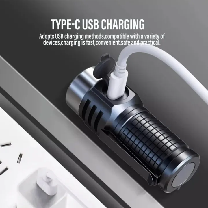 Powerful%20Mini%20EDC%20LED%20Flashlight%20USB-C%20Rechargeable%20Keychain%20Work%20Light%20Strong%20Magnet%20Waterproof%20Torch%20Outdoor%20Camping%20Lantern%20-%20Image%204