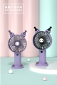 Handheld and Travel-friendly USB Rechargeable Mini Fan with Popular Cartoon Shape.