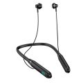 【FUPANG】Neckband headphones wireless 5.3 earphones gaming LED HiFi headset sports TF earbuds with mic.