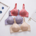 Women Bra Adjustable Strap Wire Free Three-line Buckle Lady Bra.