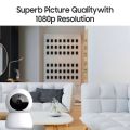 1080P HD Smart Security Camera, Network Camera with Microphone/Night Vision/Motion Detection/TwoWay Intercom/Remote Baby Monitor, EU Plug. 