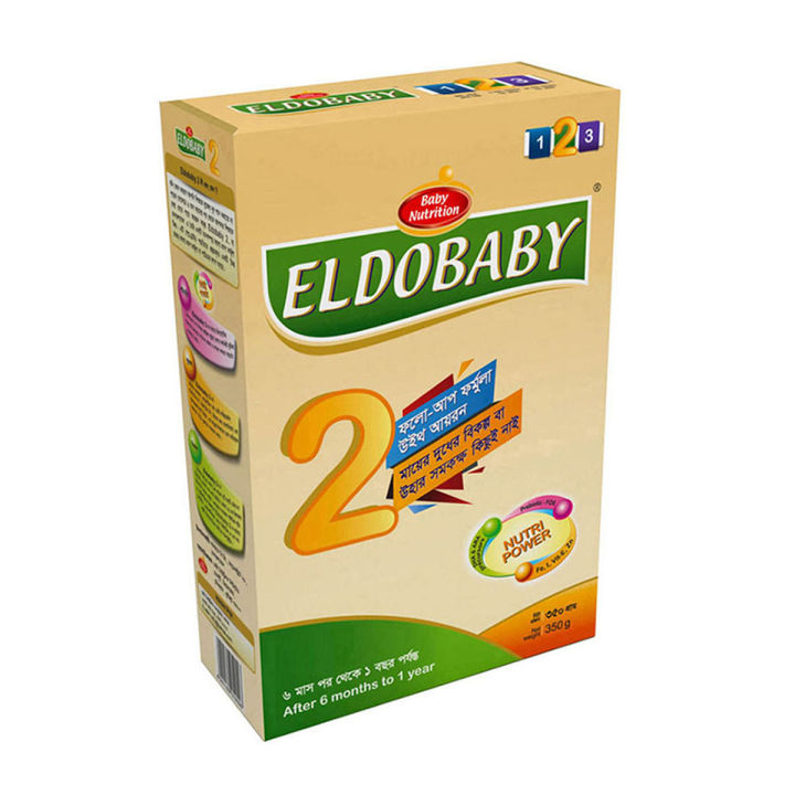 ELDOBABY 2 (6-12 Month) Follow Up Formula BIB - 350gm