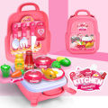 Pretend Play Toys Children Simulation Kitchen Maintenance Tools Multi-functional Intellectual Backpack Toy.