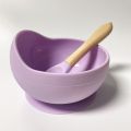 2 Pcs/Set Children's Silicone Bowl Spoon Baby Suction Cup Bowl for Kids Toddlers BPA Free Drop-proof Feeding Tableware with Spoon.