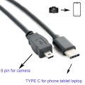 TYPE C OTG CABLE FOR Sony Alpha DSLR-A700 A200 A350 A900 S650 S700 S750 S780 camera to phone edit picture video. 