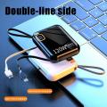 Xiaomi 120W 50000mAh Portable Power Bank High Capacity Cable Two-way Fast Charging Mini Powerbank for iPhone Samsung New.